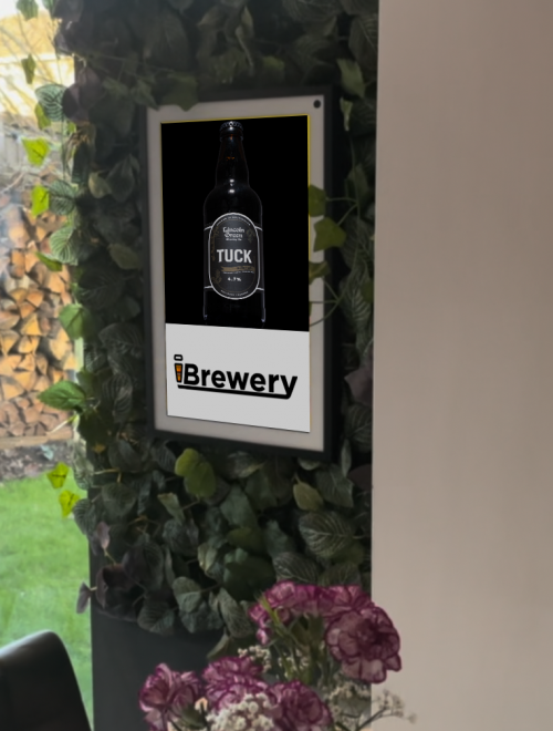 Screen Adverts - food and drink ads - in bar
